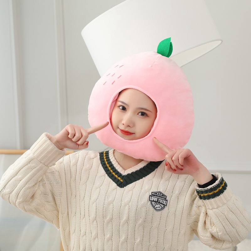 Mũ nhồi bông hình trái cây dễ thương cho bé