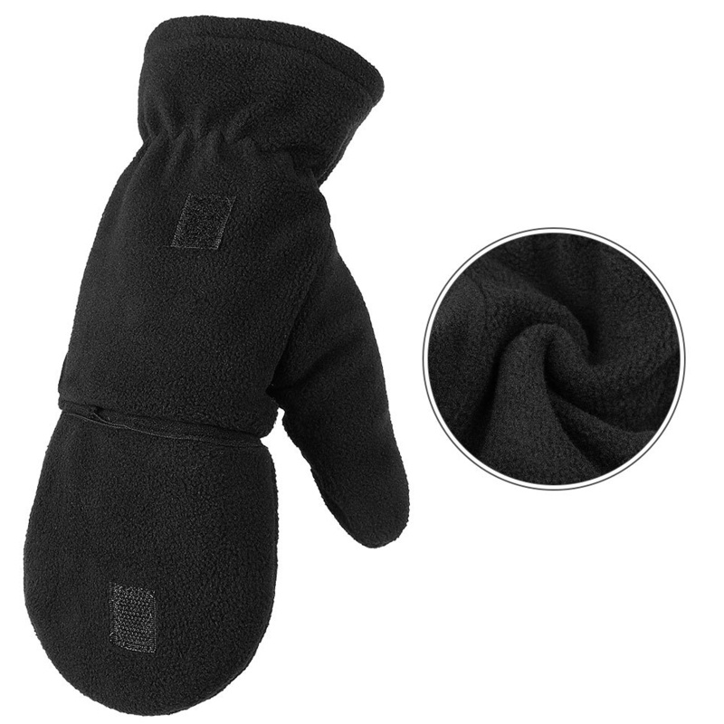 Găng Tay Hở Ngón Chống Gió Mùa Đông Ấm Áp Có Vỏ Bọc