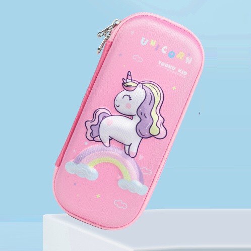 Hộp Đựng Bút Học Sinh 2 Ngăn Hoạt Hình 3D