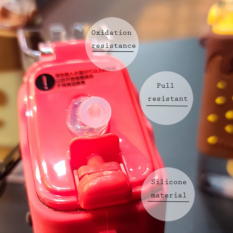 Bình Nước Nhựa Hình Que Kem / Dưa Hấu Dễ Thương Kèm Ống Hút Chống Rò Rỉ Không BPA Free Cu ZOEBR HYJP20416