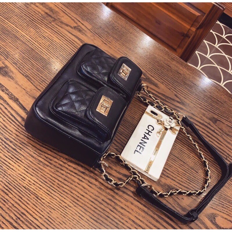 Túi Xách Da Mềm Kèm 2 Ngăn Túi Nhỏ