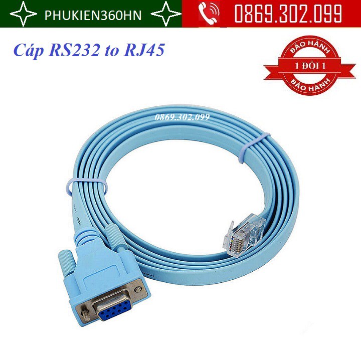 Cáp lập trình RS232 to RJ45