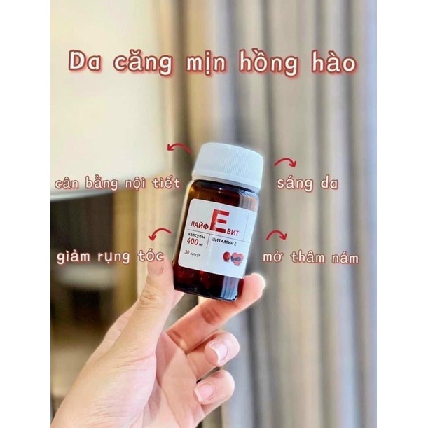 Vitamin E Zentiva 400iu - Vitamin E đỏ của Nga