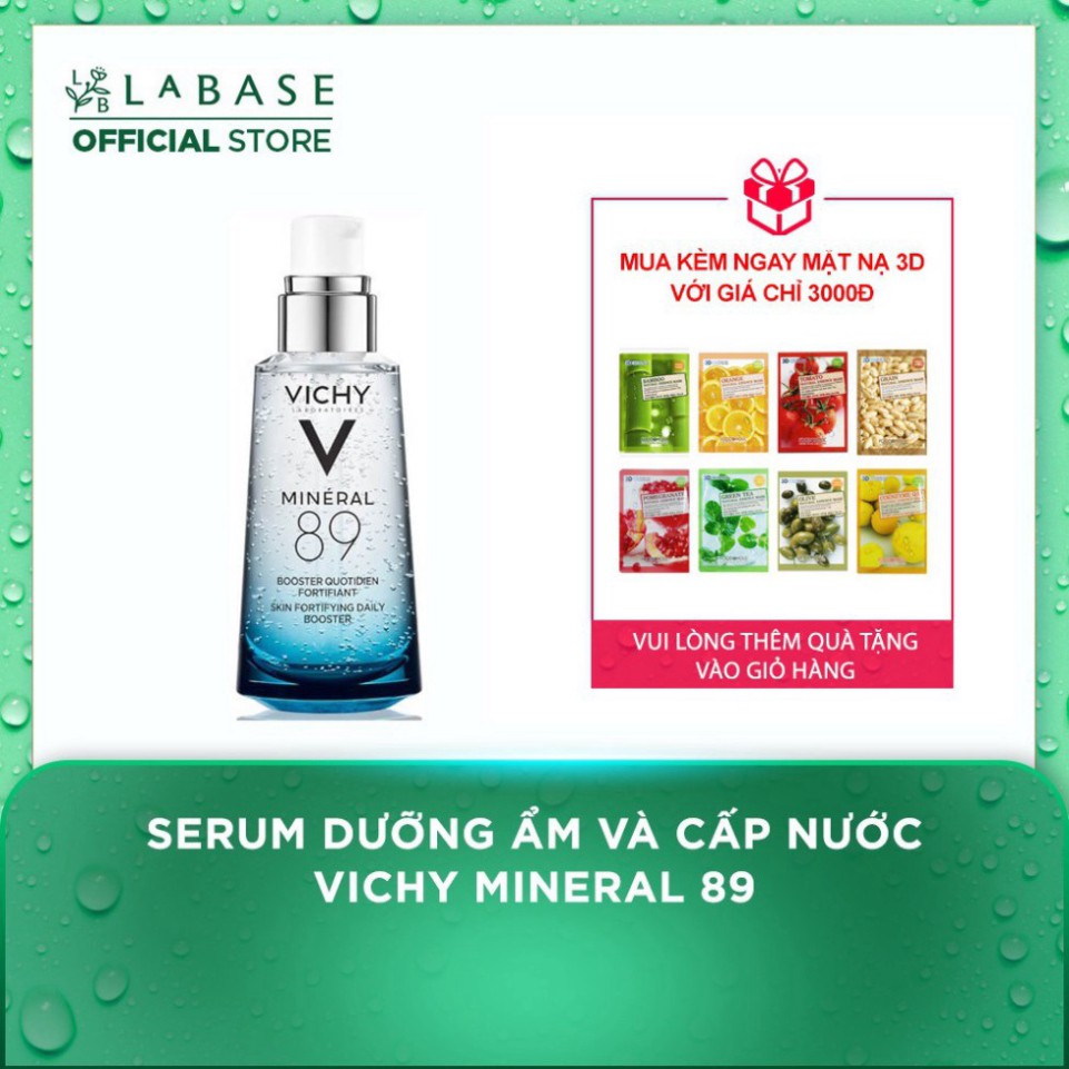 Dưỡng chất giàu khoáng chất Mineral 89 giúp da sáng mịn và căng mượt Vichy Mineral 89 O8