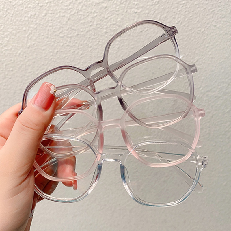 Kính Mắt Gọng Tròn Siêu Nhẹ Không Mùi Phong Cách Hàn Quốc Thời Trang Cho Nữ
