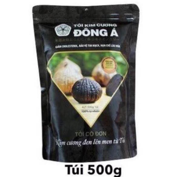 Tỏi đen - Túi 500g - Tỏi kim cương Đông Á