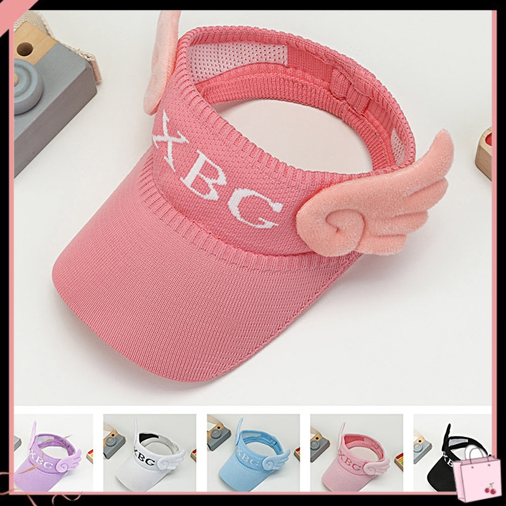 Mũ Dệt Kim Hở Chóp Thoáng Khí Đính Cánh Thiên Thần Thời Trang Mùa Hè