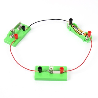 BULB CIRCUIT WITH SWITCH, SIMPLE ELECTRIC CIRCUIT FOR SCIENCE STEM DIY EDUCATIONAL EXPERIMENT