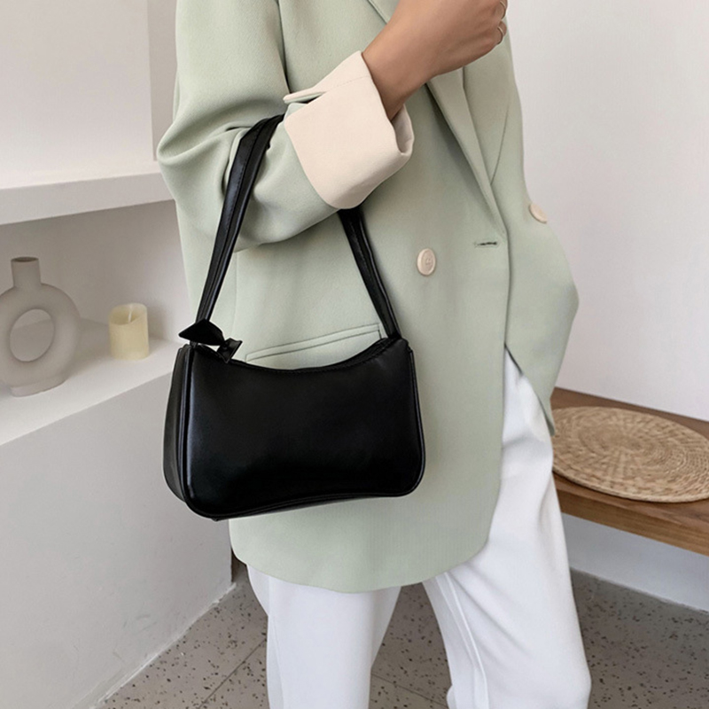 Túi Xách Nữ Da Pu Đính Nơ Phong Cách Retro