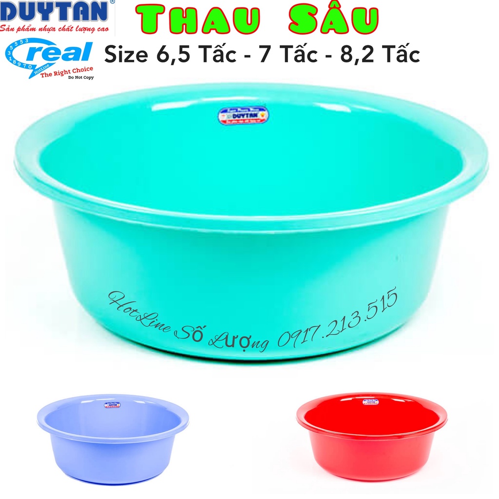 Thau nhựa Duy Tân 6T5 , 7 Tấc , 8T2