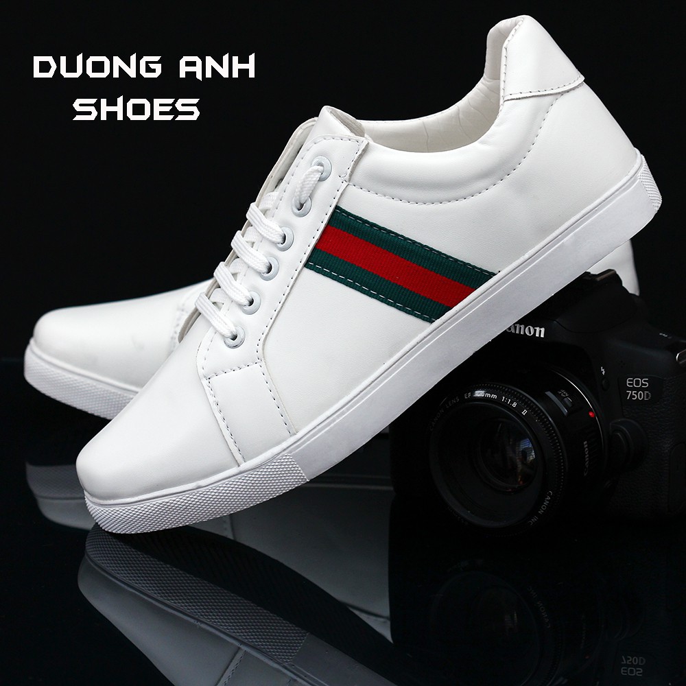 Giày nam sneaker thể thao cao cấp ( Trắng ) + Tặng tất lửa thời trang