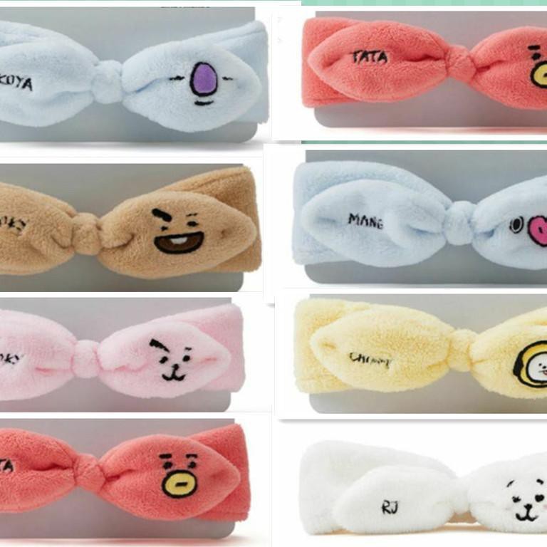 Băng Đô Rửa Mặt / Trang Điểm Hình Bt21 Bts