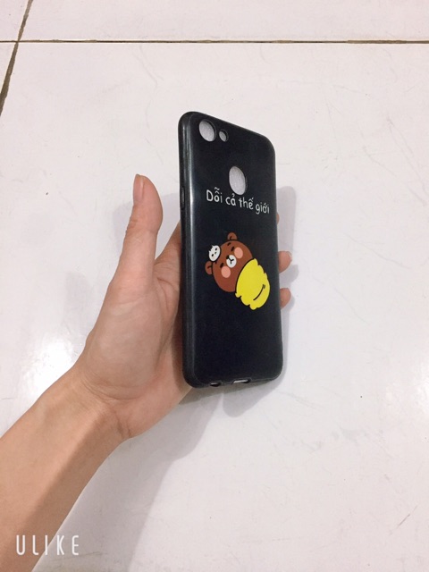 Ốp lưng oppo F5 Dẻo Đen in hình