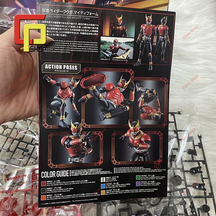 Mô hình Masked Rider kuuga Mighty Form lắp ráp - Figure Rise Standard Kamen Rider Bandai