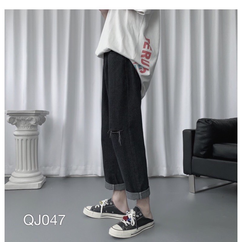 QJ047 - QUẦN JEAN BAGGY NAM RÁCH GỐI | BigBuy360 - bigbuy360.vn