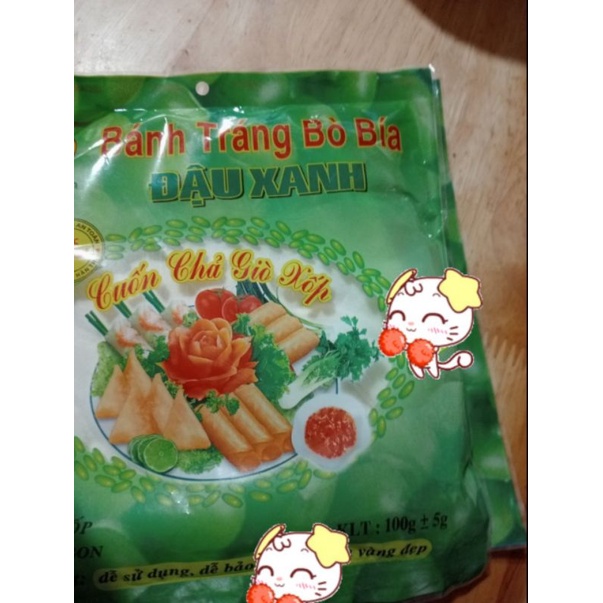 BÁNH TRÁNG ĐẬU XANH CUỐN CHẢ GIÒ