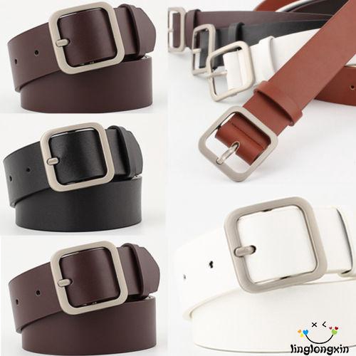 Thắt Lưng Da Màu Trơn Thời Trang Cho Nữ