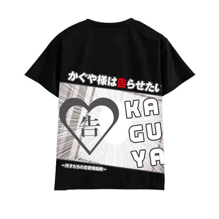 Áo Thun Ngắn Tay In Hình Anime Miss Kaguya Wants Me Confession Cá Tính