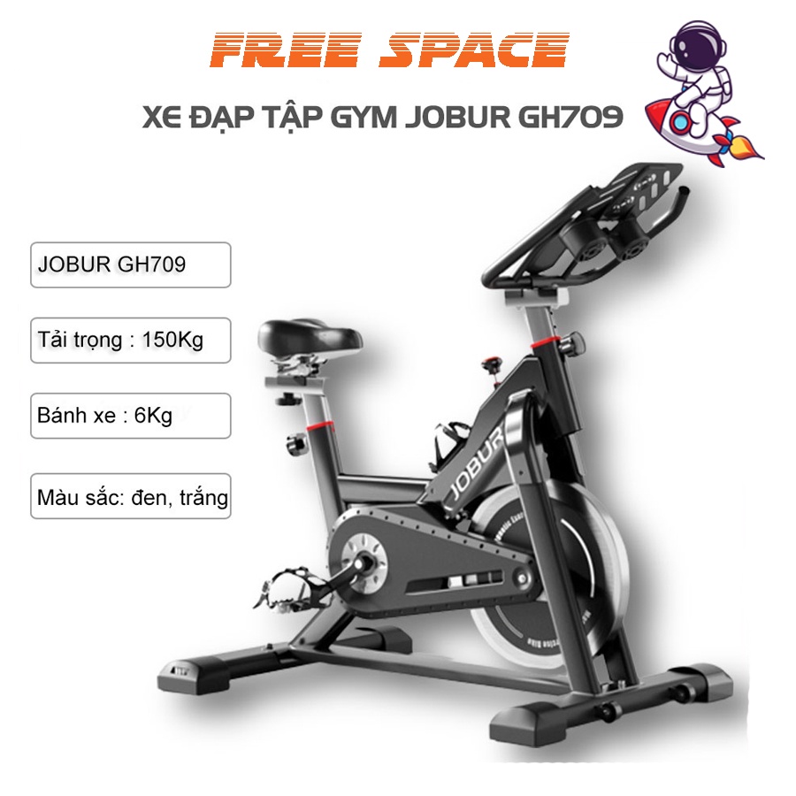 Xe đạp tập Gym JOBUR GH 709L Xe Đạp Tập Thể Dục Tại Nhà MẪU MỚI Hiện Đại Khung Sườn Thép Không Gỉ