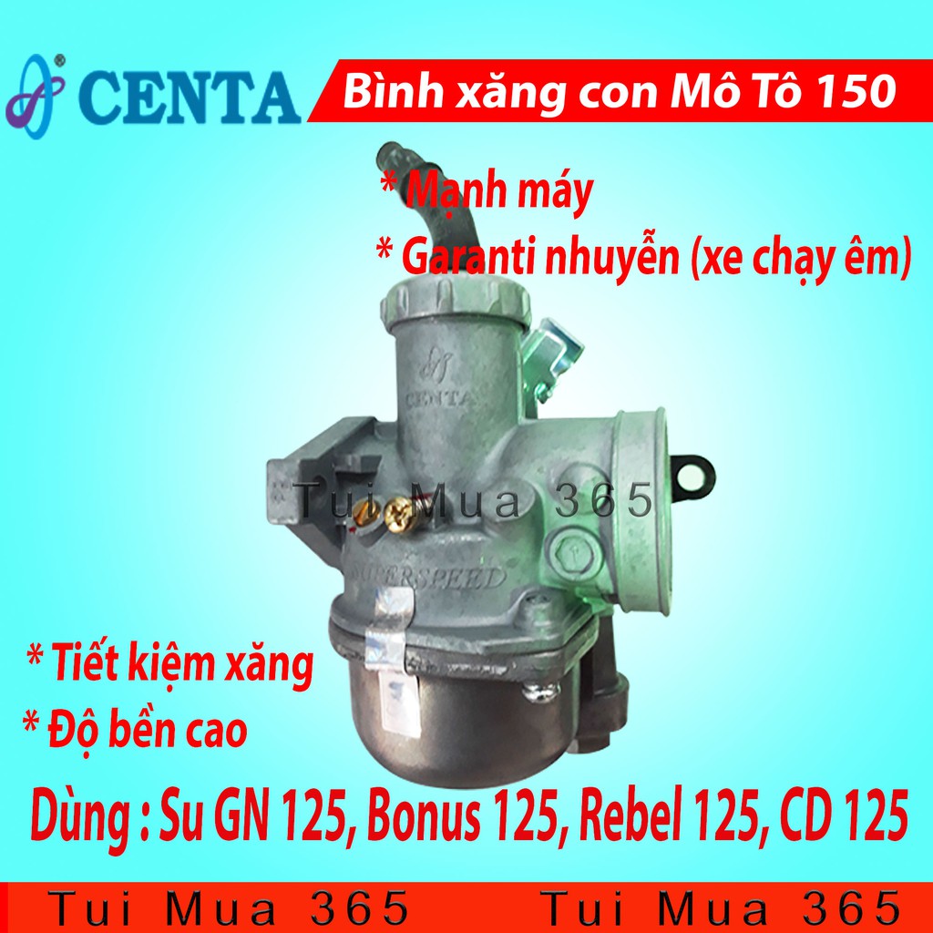 Bình Xăng Con Mô Tô 150 Su GN 125, Bonus 125, Rebel 125, CD 125 Tiết Kiệm Xăng