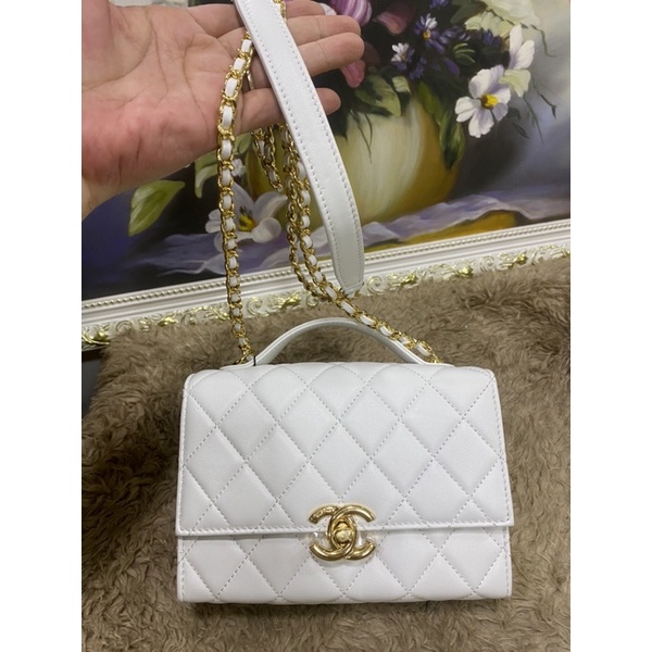 Túi xách trắng cn size 17
