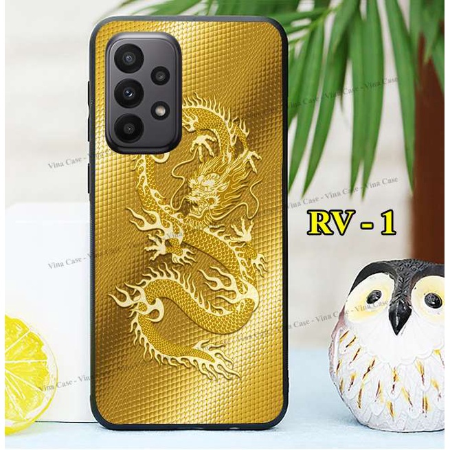 Ốp lưng Samsung A13 5G - A23 5G - A33 5G - A53 5G - A73 5G - A12 5G - A22 4G - A22 5G in hình Rồng Phượng 3D quyền lực