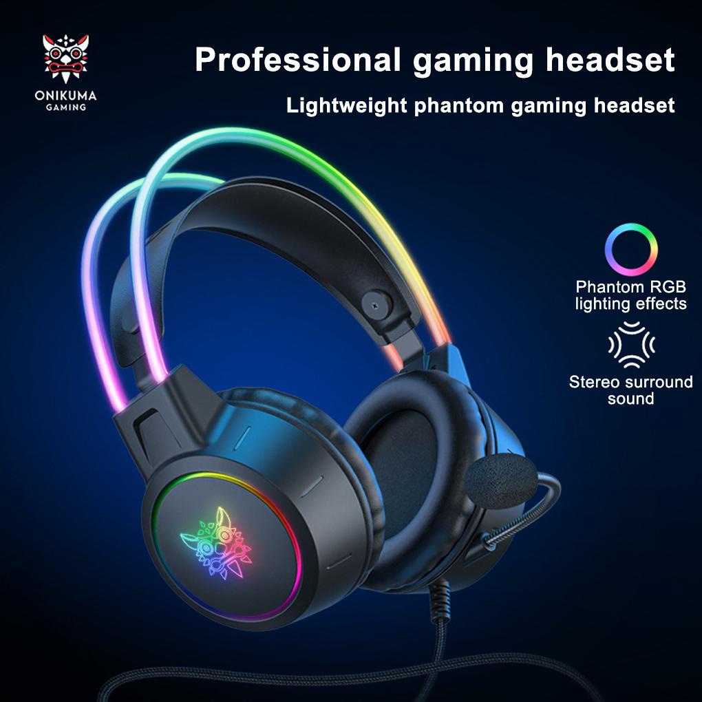 Tai Nghe Onikuma USB 3 5mm Giảm Tiếng Ồn Dành Cho Game Thủ