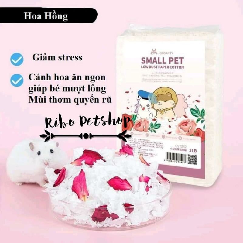 Giấy lót chuồng thấm hút ẩm Small Pet Cotton Jonsanty 1LB - Gói 70g