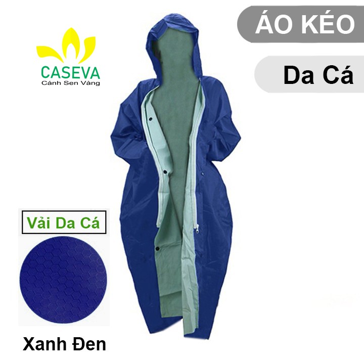 Áo Mưa Măng Tô Nữ BÍT Kín Có Dây Kéo Khóa