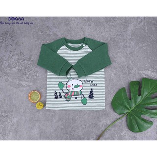 [Mã BMLT30 giảm đến 30K đơn 299K] DB542A Áo zaglan dài tay Dokma (6-24m)
