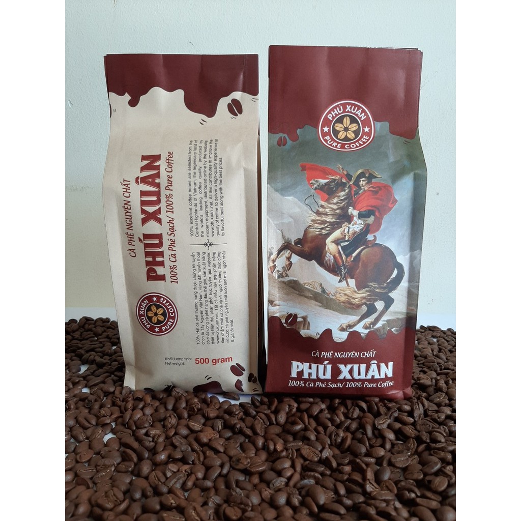 500gram cà phê hạt Culi Robusta Phú Xuân