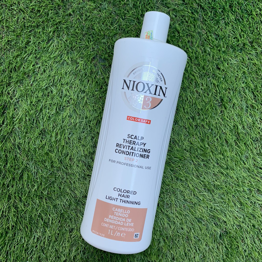 [Nioxin]Dầu xả chống rụng tóc Nioxin System 3 Conditioner 1000ml ( New 2019) - Colored Hair