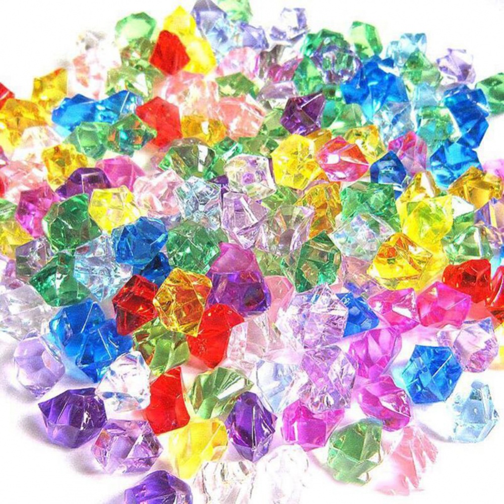 【FOR BIG SALE】Gem Stones 200pieces Acrylic Crystal Fish Tank Mixed Color Ornaments Party