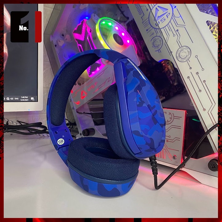 Tai Nghe Nhạc Headphone Gaming Chụp Tai Có Dây ESPORT VX3 Led RGB Tai Nghe Game Thủ Có Mic Máy Vi Tính Laptop Pc