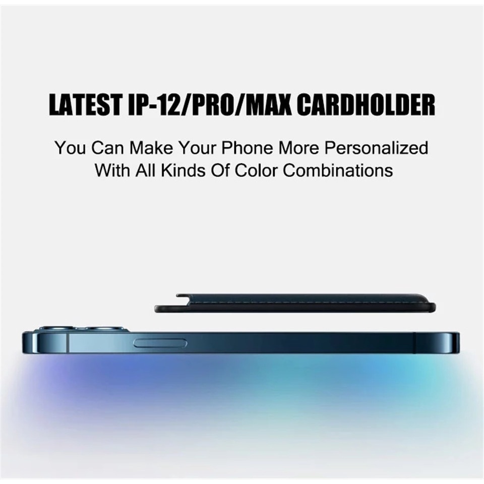 Ốp Điện Thoại Da Kèm Ngăn Đựng Thẻ Khóa Nam Châm In LOGO Sang Trọng Cho iPhone 12 Pro Max 12