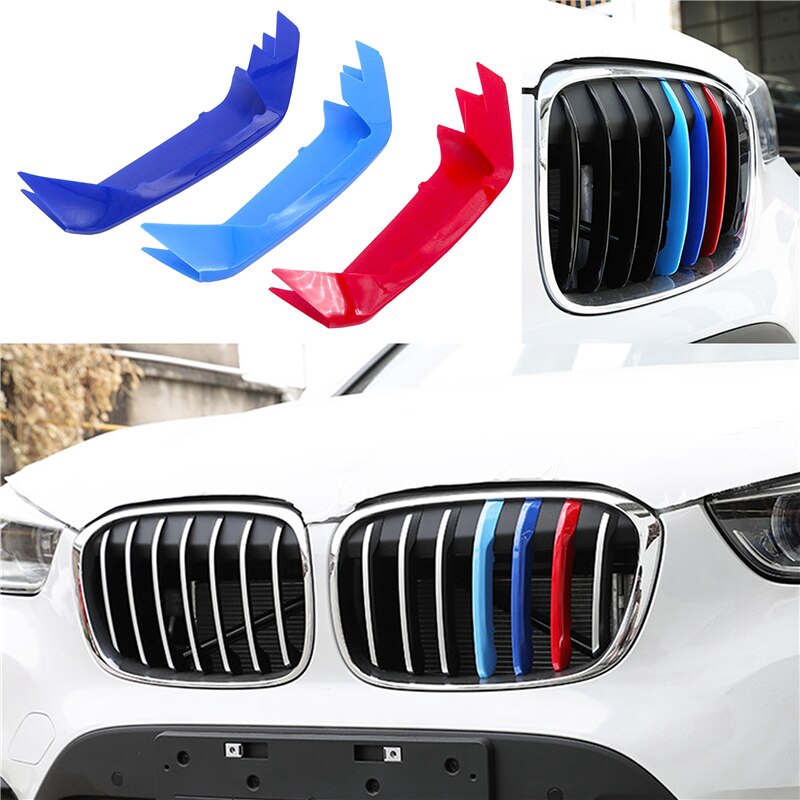 X Miếng Dán Trang Trí Lưới Tản Nhiệt Phía Trước Xe Hơi Bmw X5 E70 F15 X1 E84 F48 X3 F25 X4 F26 X6 E71 F16