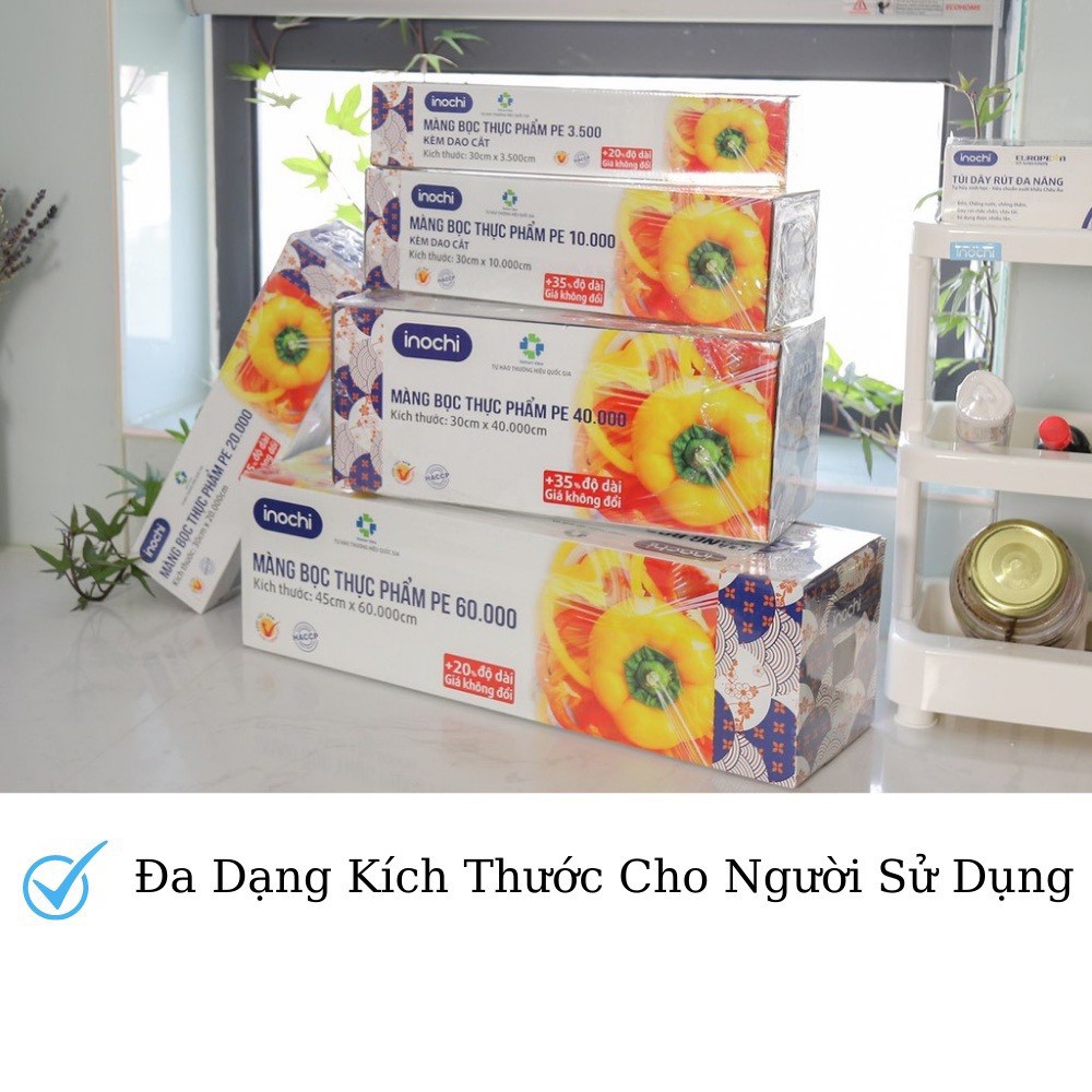 Màng bọc thực phẩm PE Shinsen INOCHI giúp bảo quản thực phẩm