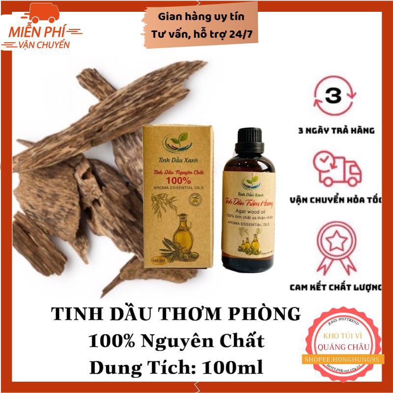 Tinh Dầu Thơm Phòng FREESHIP Tinh Dầu Xanh Nguyên Chất 100ml Chính Hãng Nhiều Mùi Thơm Phòng, Đuổi Muỗi (Chọn mùi)