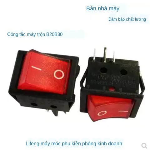 máy đánh∈Phụ kiện máy trộn B20 B30 thương hiệu Lifeng đánh trứng B25 và các bộ phận của làm mì công tắc nguồn