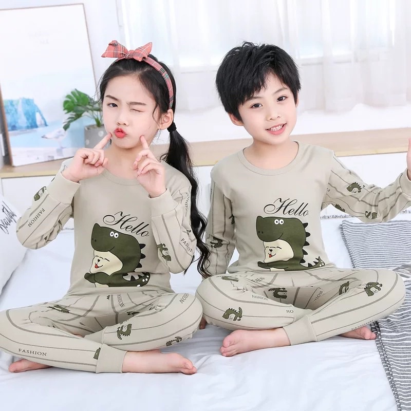 Bộ ngủ thu đông cho bé 1 đến 10 tuổi