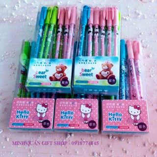 Bút bi xóa được - combo 05 hộp