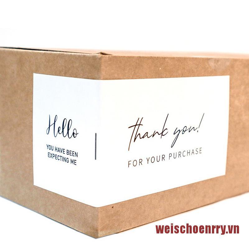 Wei Set 30 Miếng Dán Trang Trí In Chữ Thank You