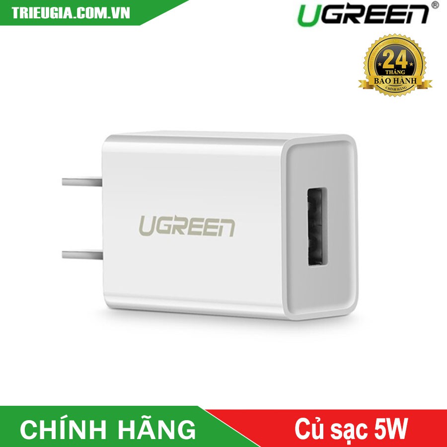 Củ Sạc Điện Thoại Ugreen 5V-1A Ugreen - Cao Cấp - 50714 50713