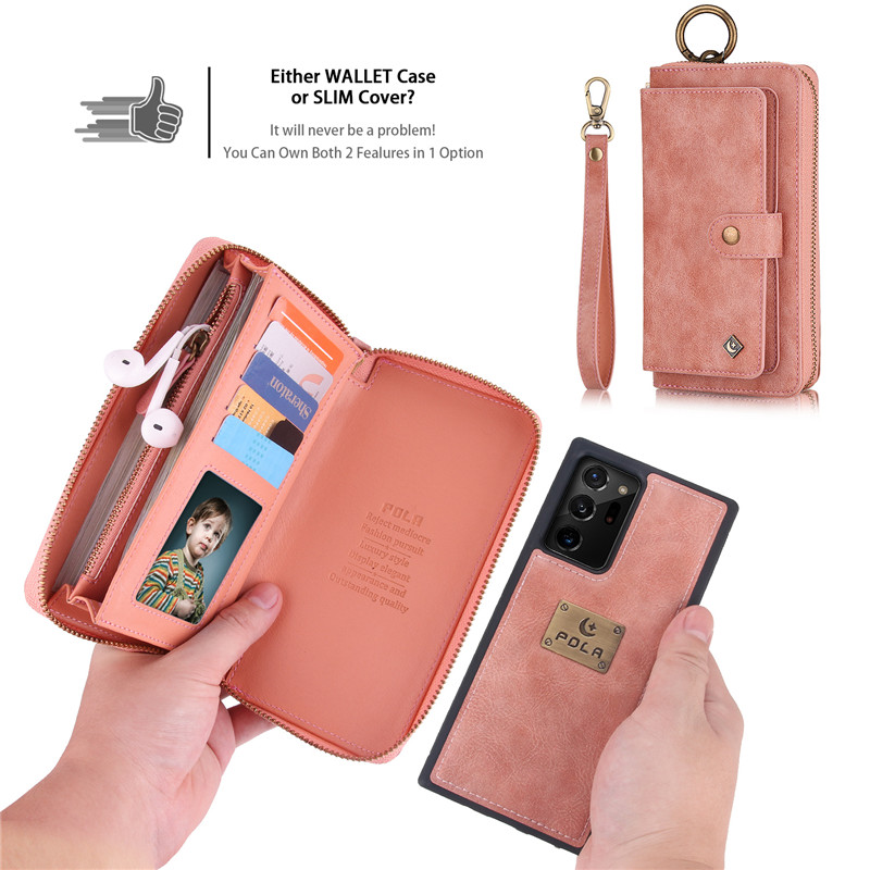 Fashion Retro Bao Da Có Ngăn Đựng Thẻ Tiện Dụng Cho Samsung Note 20 Ultra / Note 10 / Note 9 / Note 8