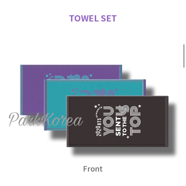 [CHÍNH HÃNG] Khăn tắm Dynamite Celebration BTS towel pack