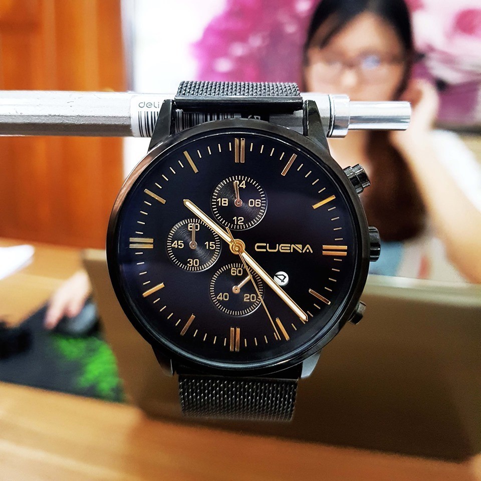Đồng Hồ Nam CUENA CUE3VL Chính Hãng Dây Lưới Thép Nhuyễn Tuyệt Đẹp | BigBuy360 - bigbuy360.vn