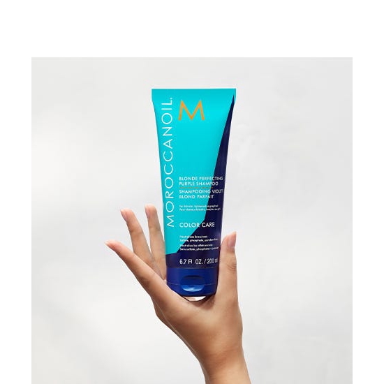 Moroccanoil dầu gội tím khử vàng Moroccanoil Blonde Perfecting Purple Shampoo 70 - 200ml