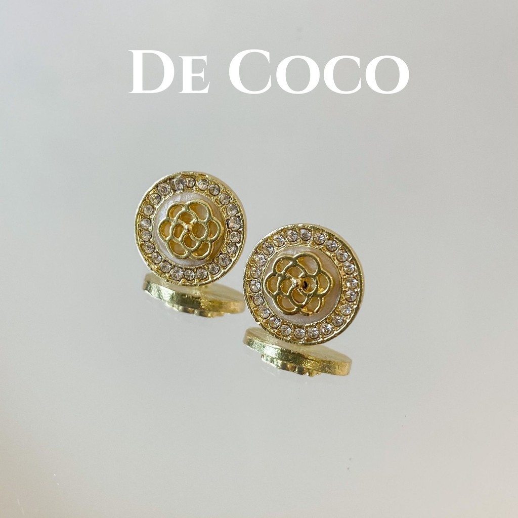 Bông tai hợp kim cao cấp Lavie En Rose decoco.accessories