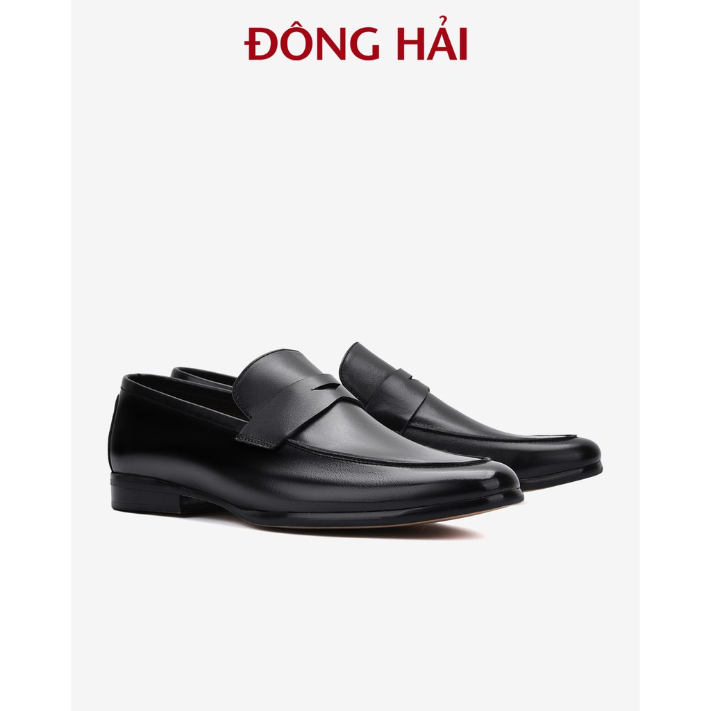 &quot;TẶNG NGAY 30K khi theo dõi gian hàng &quot;Giày tây nam Đông Hải da bò cao cấp thiết kế penny loafer không dây - G01A4