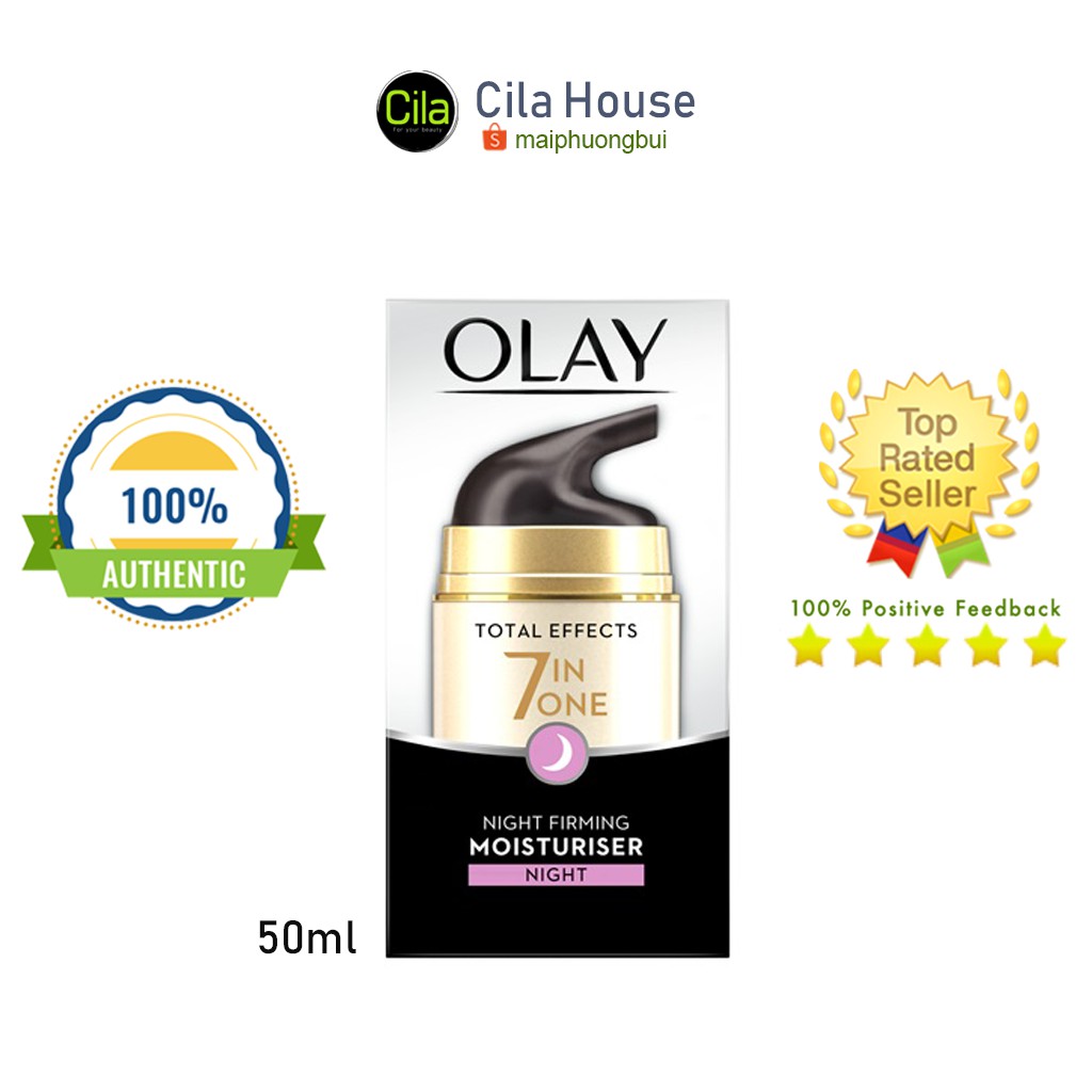 [Bản nội địa UK] Kem dưỡng Olay Total Effects 7in1 ban đêm mẫu mới - Cila House